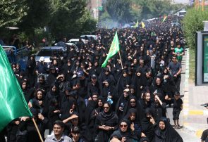 تصاویر| پیاده روی جاماندگان اربعین حسینی در شهرستان مبارکه